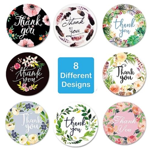 Thank You Stickers Roll | Decorative Packaging & Gift Labels