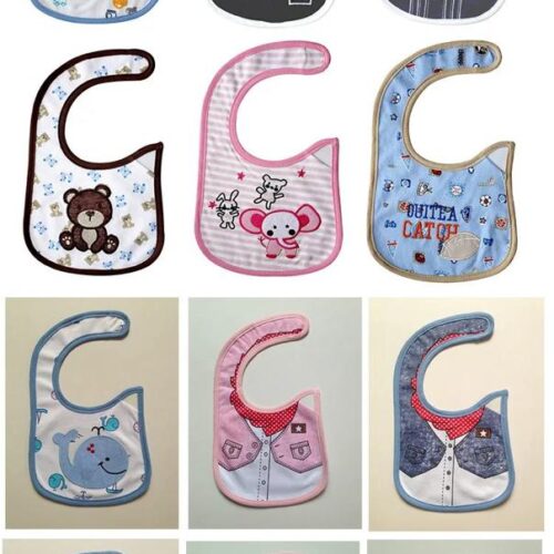 Soft Cotton Baby Bibs – Absorbent Dribble Bibs for Newborns & Toddlers